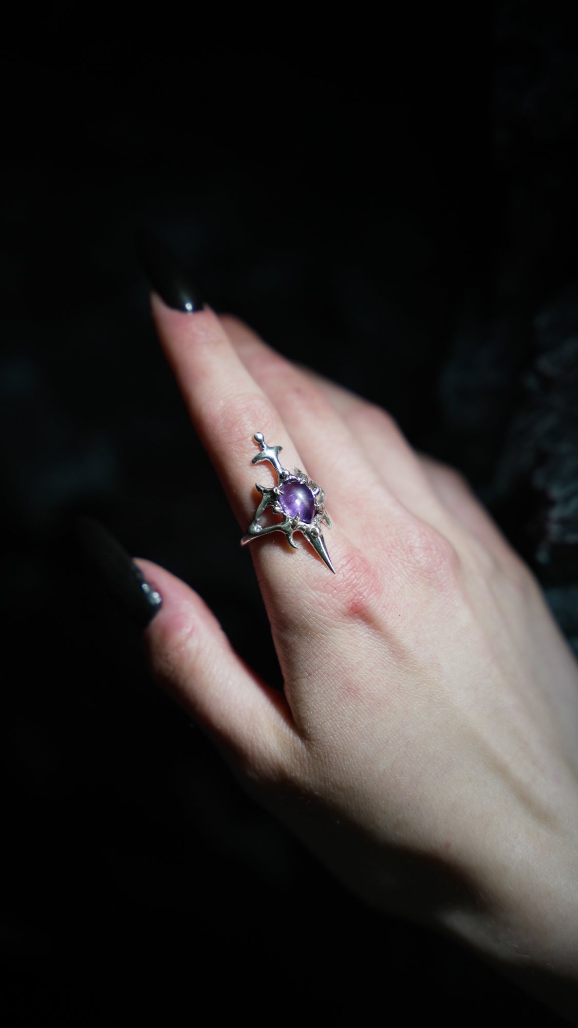 Amethyst Sword Ring