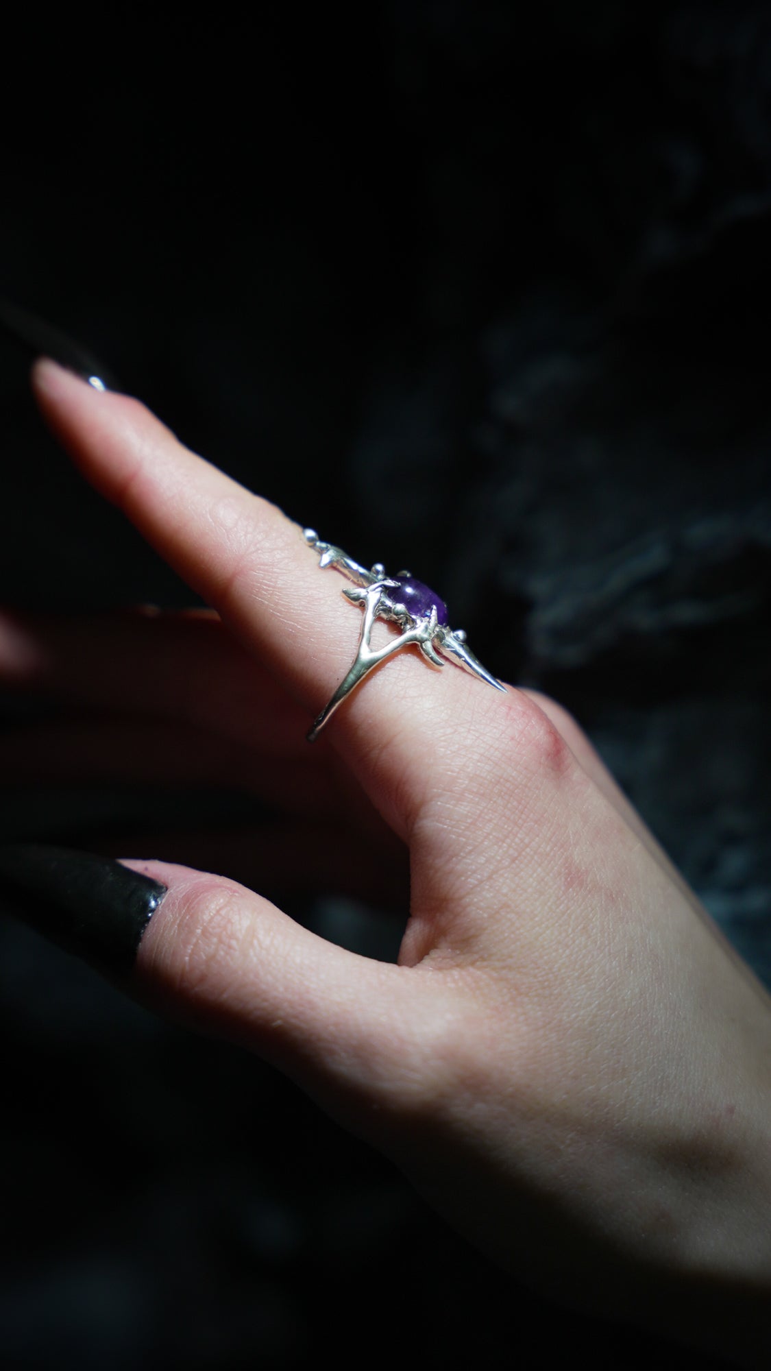 Amethyst Sword Ring