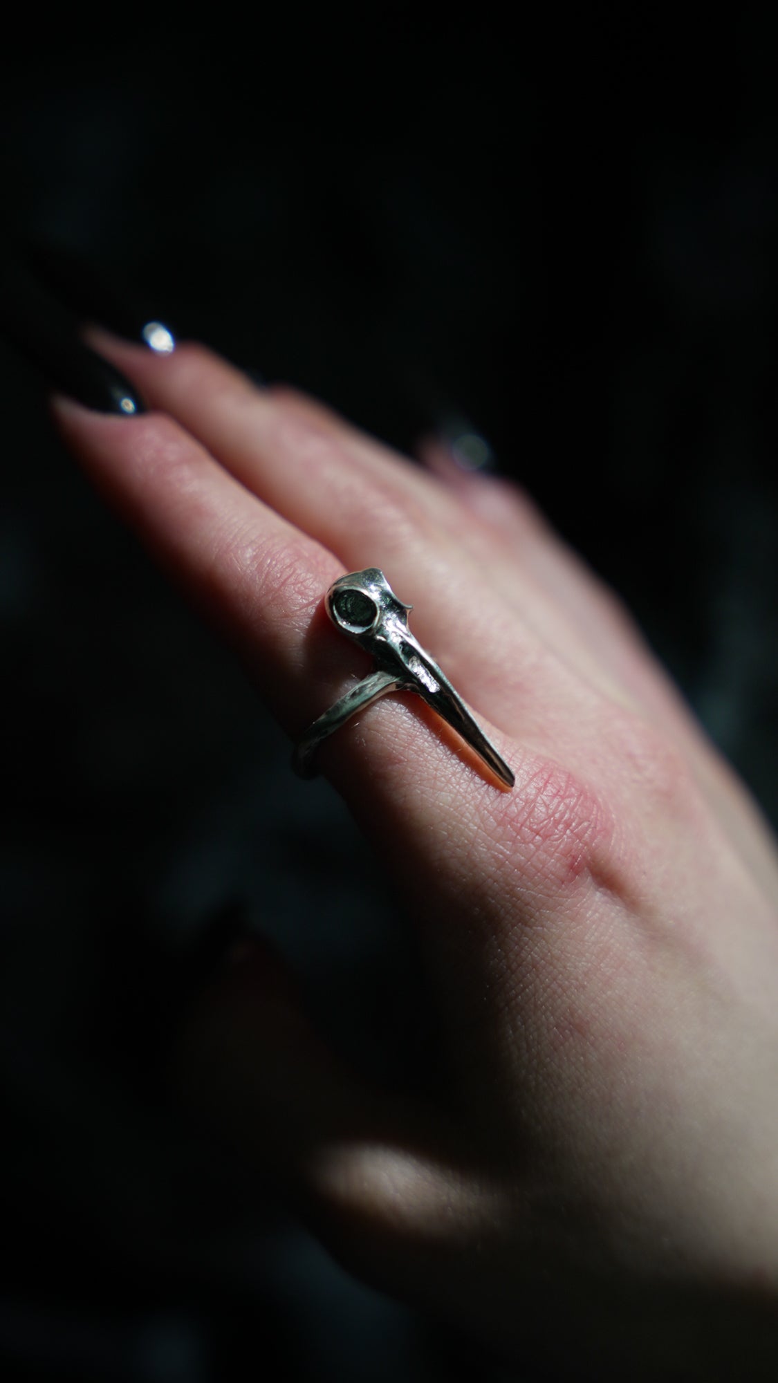 Raven Skull Ring