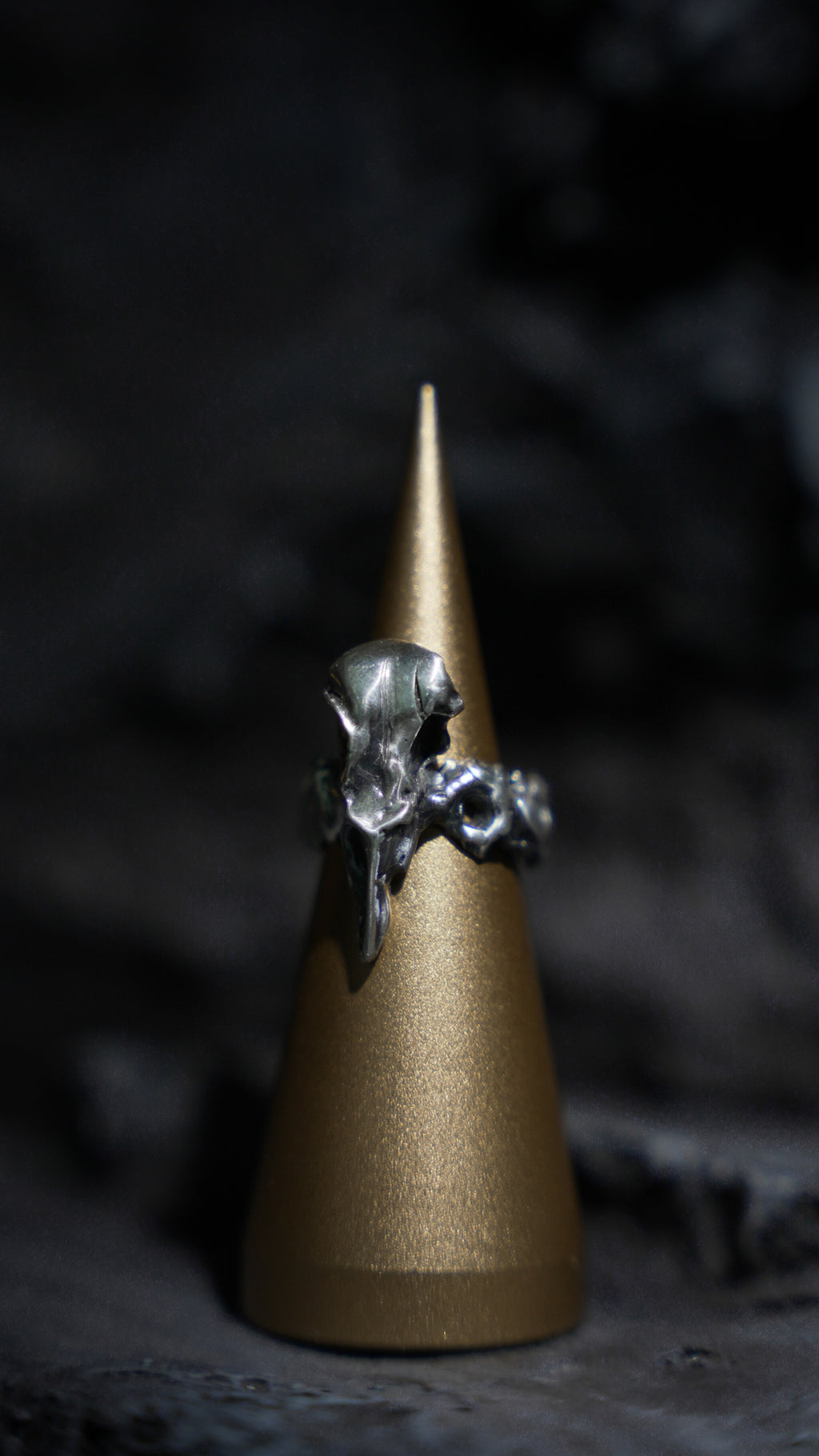 Cracked Skull Ring
