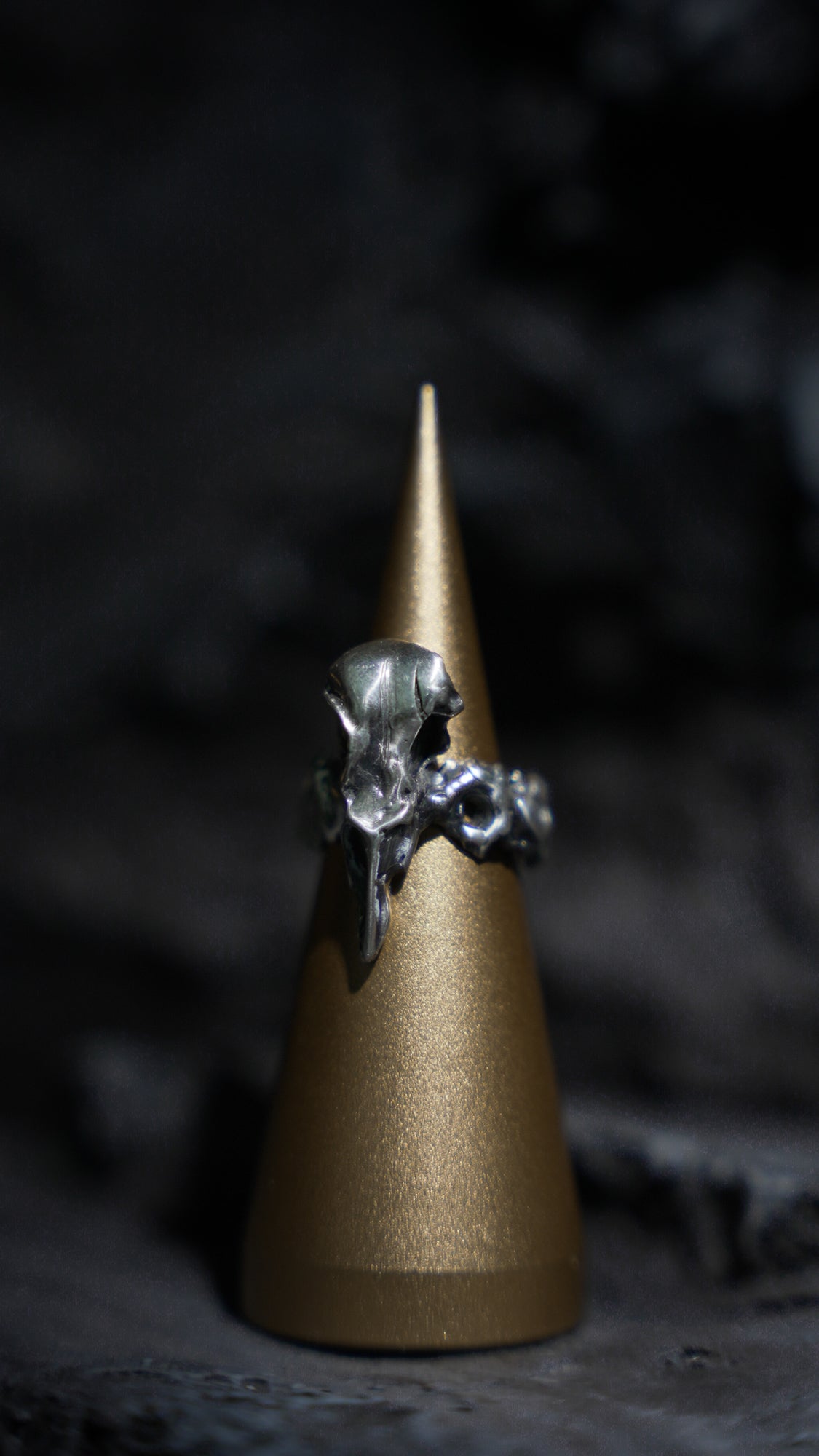 Cracked Skull Ring